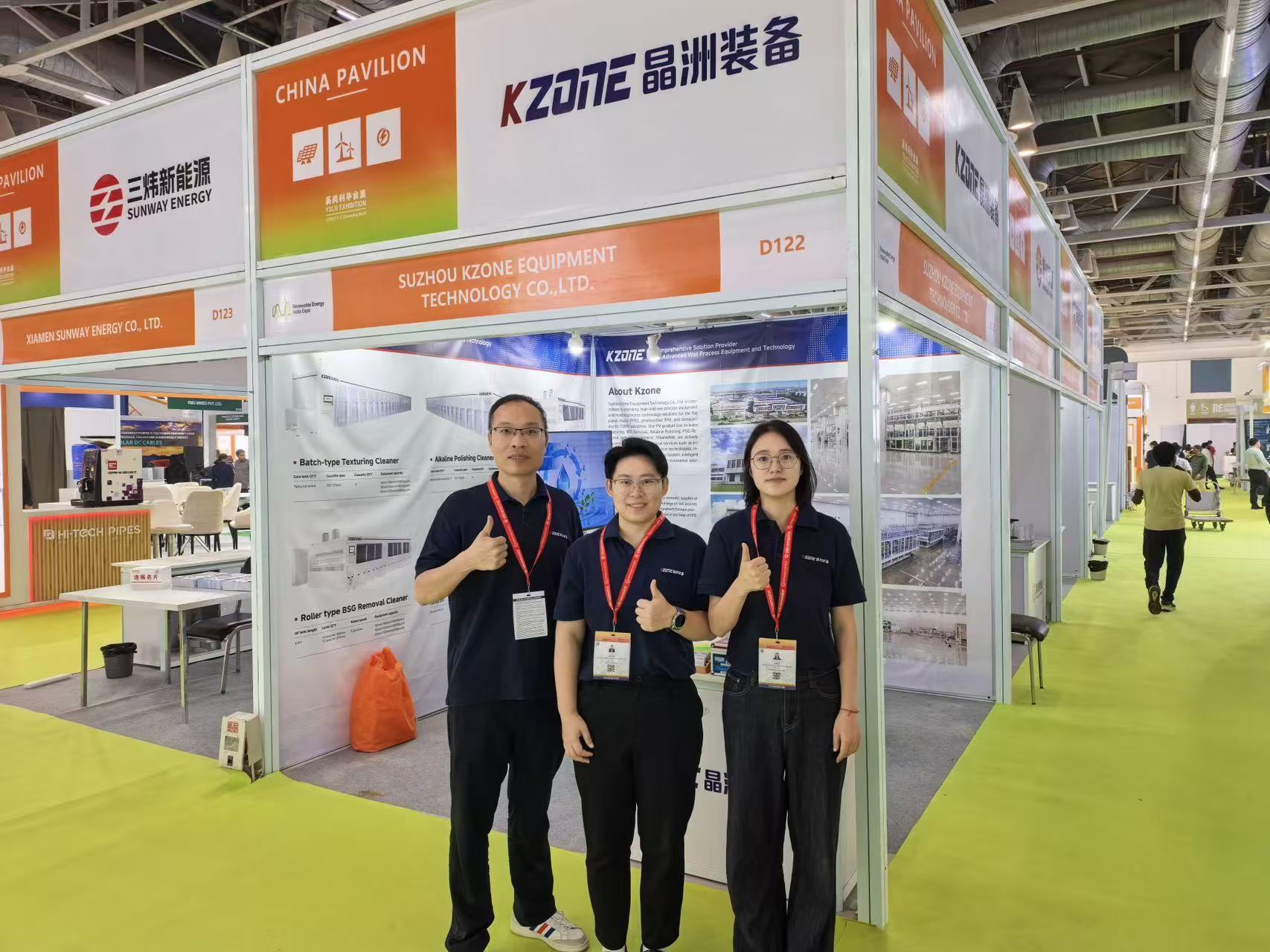 晶洲装备携TOPCon电池湿法整线设备登录印度REI展 晶洲装备携TOPCon电池湿法整线设备登录印度REI展